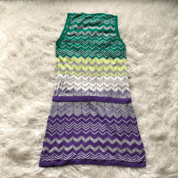 BCBGMAXAZRIA BRIGHT WISTERIA COMBO SWEATER DRESS - Picture 6 of 8